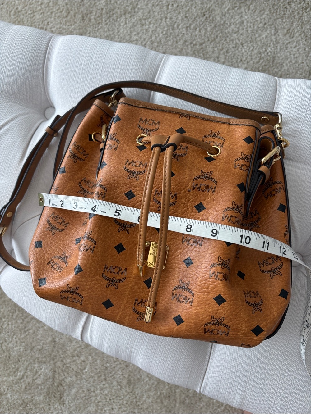 MCM Cognac bucket bag EUC - Picture 16 of 16